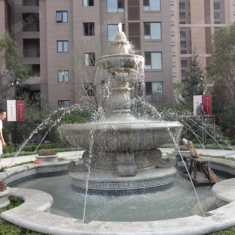 石雕噴泉，花崗巖噴泉，景觀噴泉