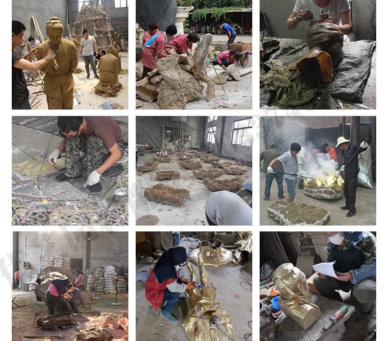 銅雕塑廠家，銅雕塑鑄造流程，銅雕塑定制