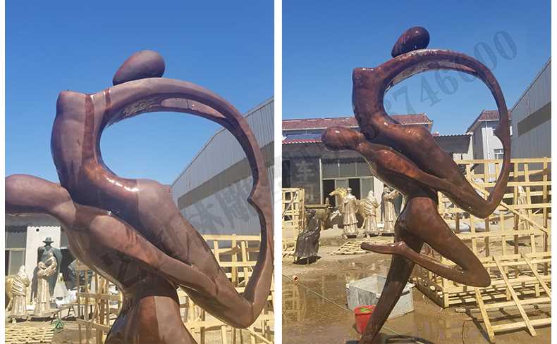 銅舞蹈人物雕塑，銅跳舞人，跳舞人物雕塑