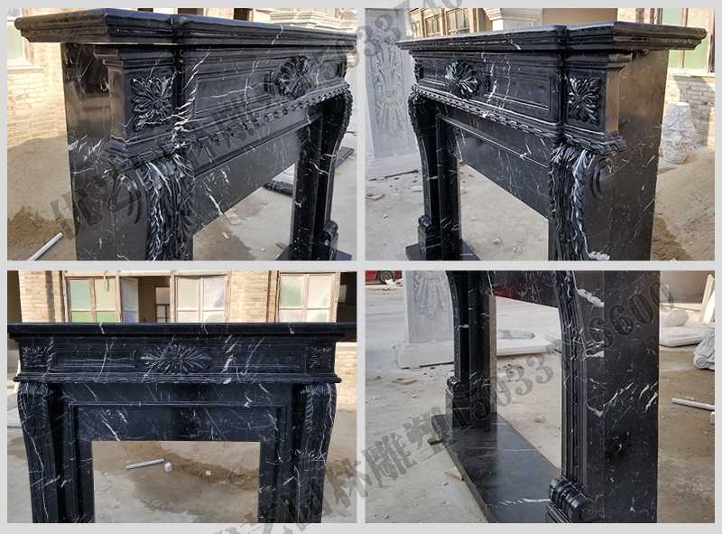 石雕壁爐架廠家，石雕壁爐架工廠，定制石雕壁爐架