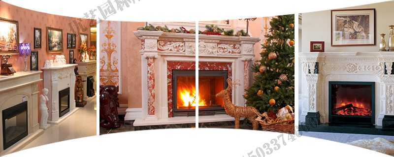 歐式壁爐架實景，大理石壁爐架定制，石雕壁爐架工廠