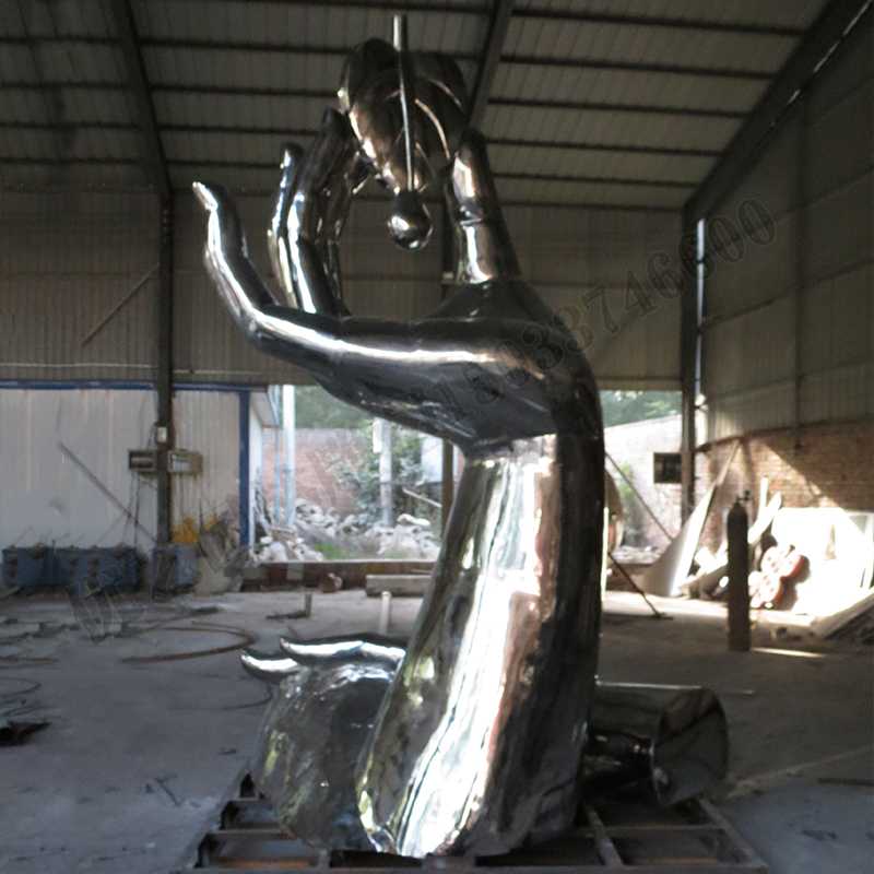 保護(hù)水資源雕塑，珍惜水資源雕塑，不銹鋼水滴雕塑