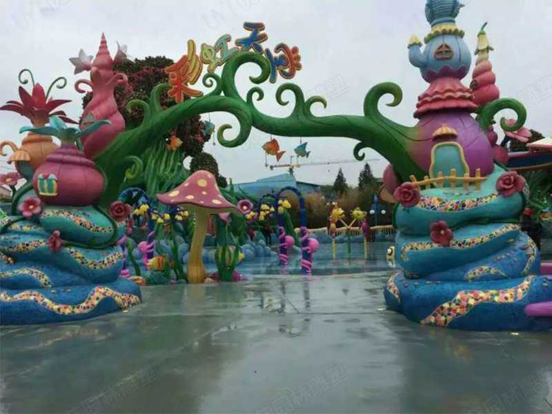 水泥雕塑，水泥卡通門頭