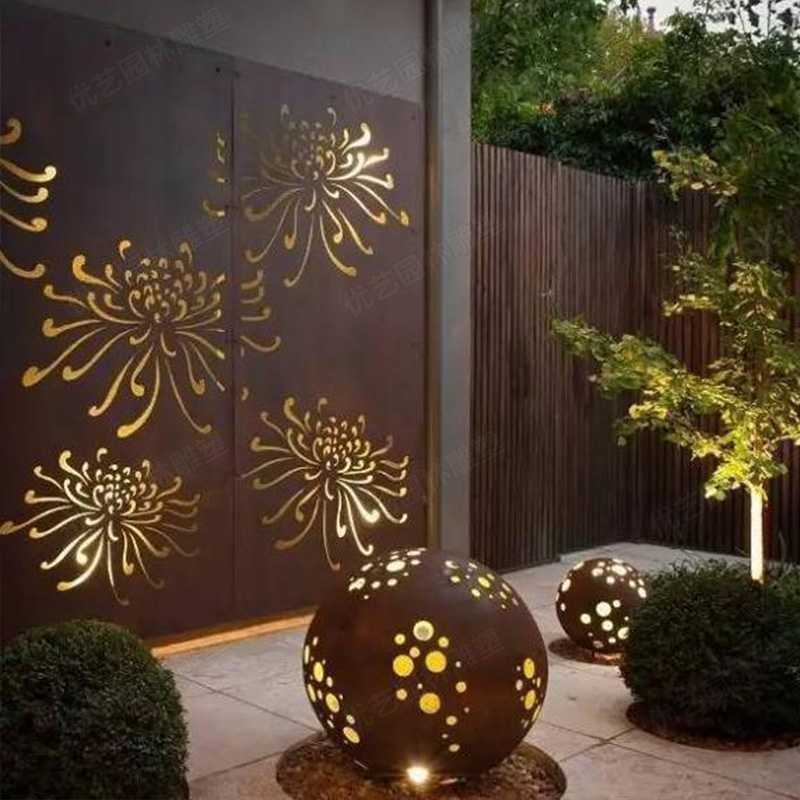 耐候鋼雕塑，景觀雕塑定制