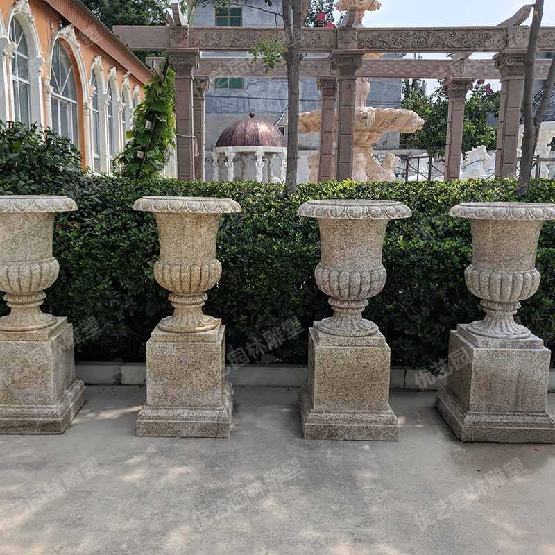 花園景觀花盆，花崗巖花盆