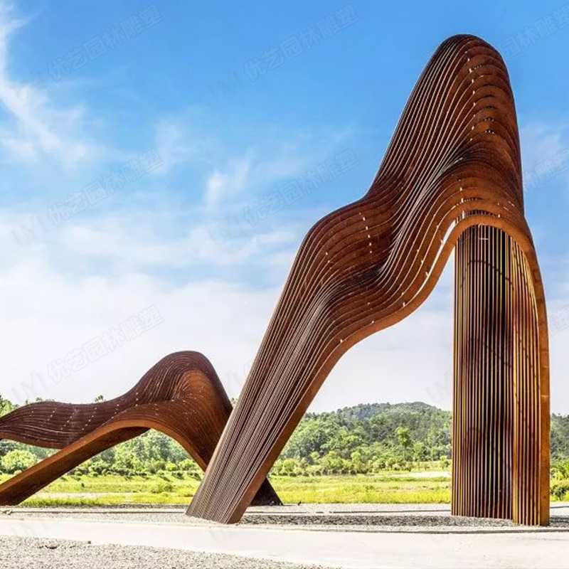 耐候鋼雕塑，耐候鋼雕塑定制